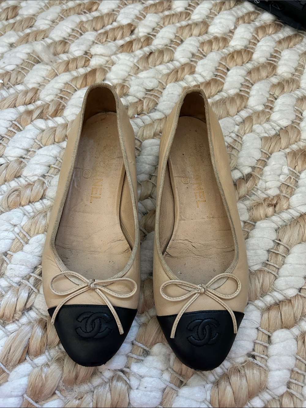 Chanel Ballet Flats Sz 36.5